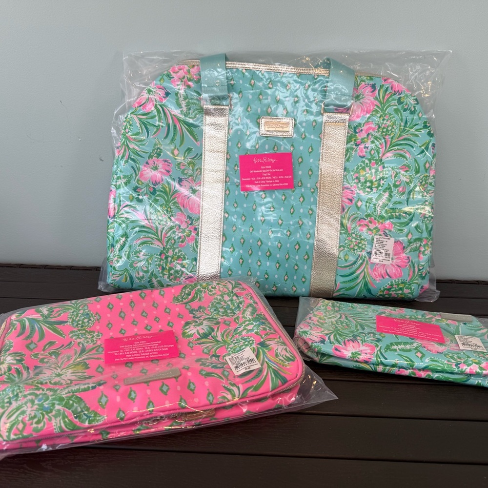 Lilly Pulitzer Oh Diamond Girl Travel Set - NWT